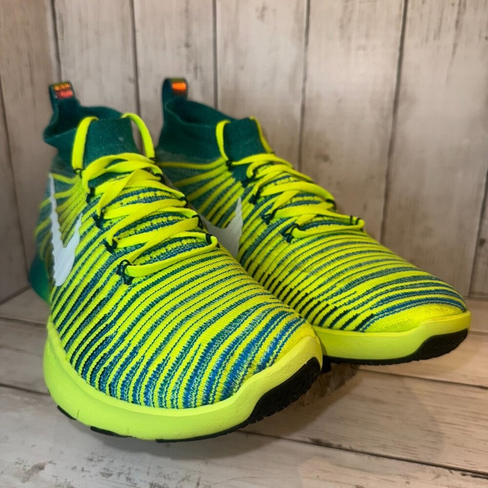 NIKE FREE TRAIN FORCE FLYKNIT Men Size 11.5 Green Training Sneaker 833275-313 - Picture 5 of 12